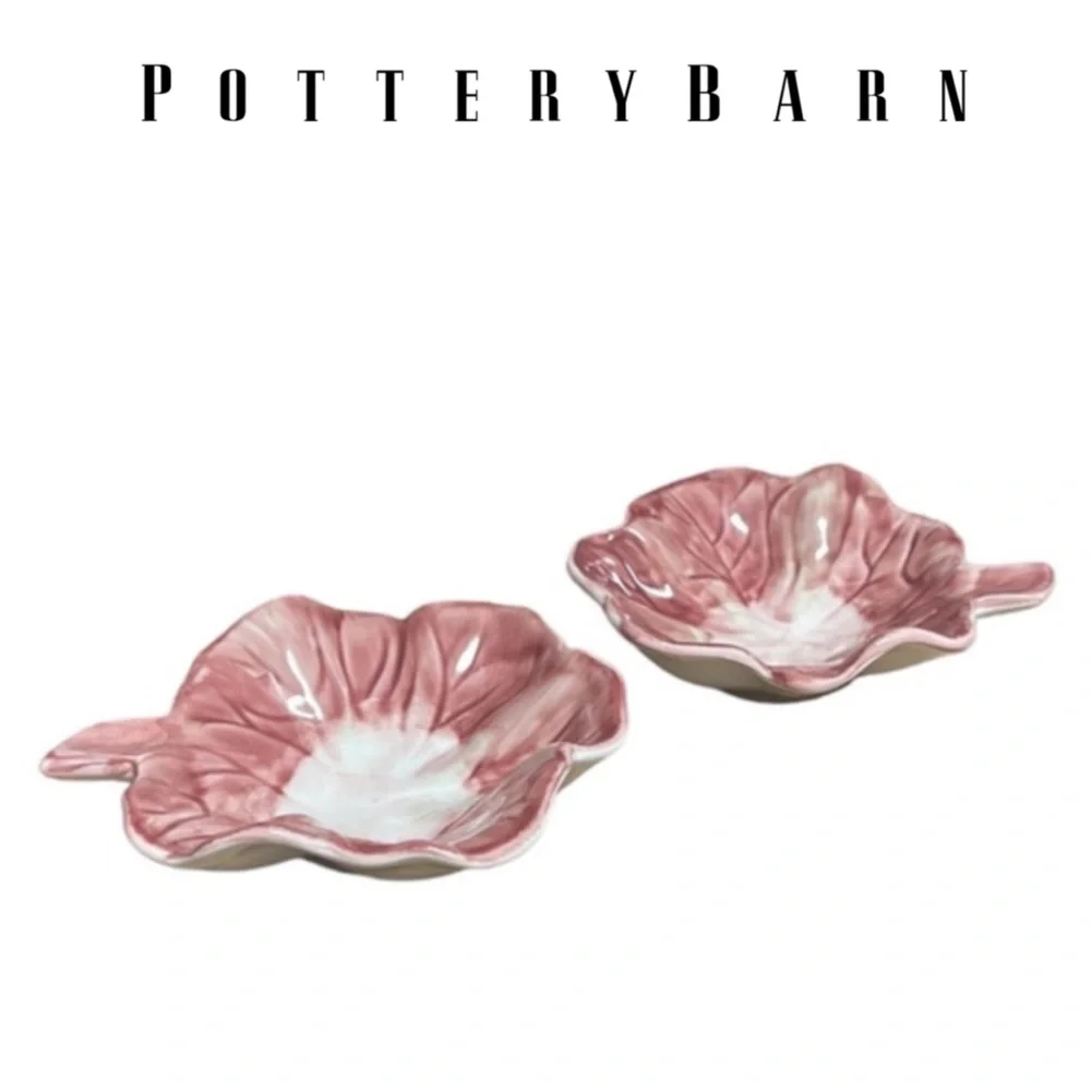 Pottery Barn Flower Bowl Duo